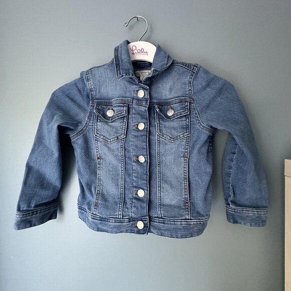 Crewcuts J Crew Jean Jacket Girls Blue Stretch Denim Casual Everyday Size 6/7 - Picture 5 of 5
